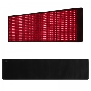 Oabes Red Light Therapy Pad για ανακούφιση πόνου πλήρους σώματος, LED 660nm ＆ 850Nm Wearable Wrap Deep Therapy ιμάντα με λειτουργία χρονοδιακόπτη