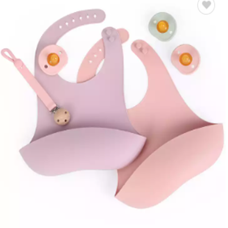 Σαλιάκια σιλικόνης μωρών Ρυθμιζόμενα αδιάβροχα σαλιάκια βαθμού τροφίμων επιτραπέζιων σκευών