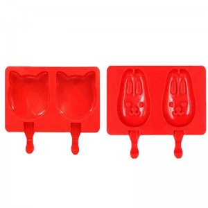 Παγωτό καλούπια κουζίνας gadget diy food βαθμού σιλικόνη παιδιά παγωτό δίσκο δίσκο εύκολο να καθαρίσει 2or3 κοιλότητες σχήμα χαρτοκιβωτί...