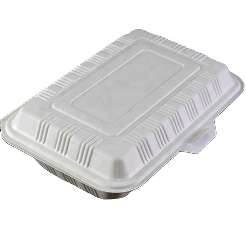 Χονδρικό πλαστικό κουτί μεσημεριανό γεύμα βιοαποικοδομήσιμο δοχείο συσκευασίας αμύλου καλαμποκιού