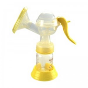 Φορητή σιλικόνη εγχειρίδιο γάλακτος γάλακτος αντλία στήθους BPA δωρεάν εκτύπωση μοτίβο υγιεινή χειροκίνητη αντλία θηλασμού