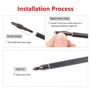 Elongarrow 150002 100 Grain Artrowheads για βέλη άνθρακα