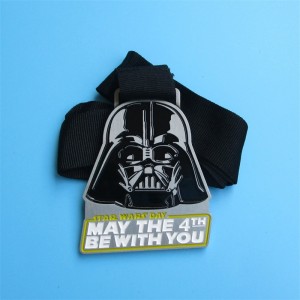 Εξατομικευμένα βραβεία τιμής Metal 3D μαύρα στρατιωτικά μετάλλια