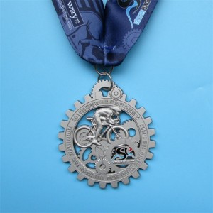 Προσαρμοσμένο Medallion Κολιέ μετάλλια 3D στερεοσκοπικά μετάλλια