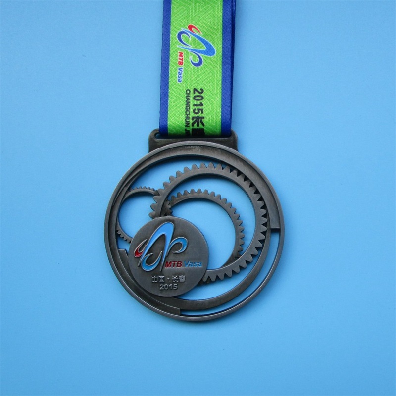 Hollow Design Custom Cycling Medals Cast Metal Medals