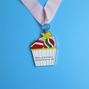 Έθιμο Glitter Ice Cream Metal Medals Virtual Run Sports Medals