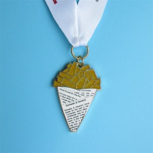 Έθιμο Glitter Ice Cream Metal Medals Virtual Run Sports Medals