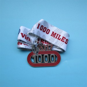 Κατασκευαστής προσαρμοσμένος υψηλής ποιότητας μετάλλιο 3D Marathon Sport Medal