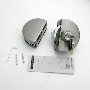 GDL001 201 ανοξείδωμα εμπορικού ανθεκτικού ανθεκτικού μεταλλικού μεταλλικού χρωμίου γυάλινη πόρτα αντι-κλοπής κλείδωμα ασφαλείας, δ...