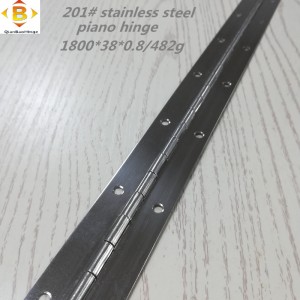 Τυπικό μέγεθος Long Hinge 201#72 \'\'*1.5 ανοξείδωτο χάλυβα μεντεσέ πιάτα συνεχής σειρά