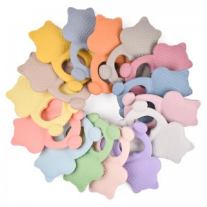 Squirrel Cartoon BPA Δωρεάν Νέο μωρό Teether Toy Toy Silicone Baby Chew Teether Soft Chewing Toy Baby Steething Sticks Boilable Food Grade Silicone Teether