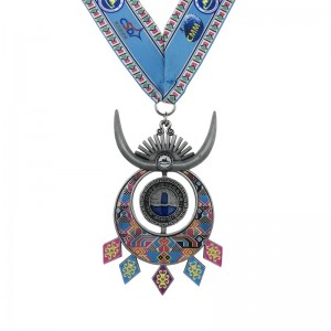 Ειδική σχεδίαση Αργαρό Silver Polated 4D Sport Medals και Ribbon αναμνηστικά μετάλλια