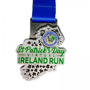 Προσαρμοσμένη σιλικόνη κορδέλα εποξειδική αθλητική διαγωνισμό Βραβεία τρέχει μετάλλιο για τρέξιμο