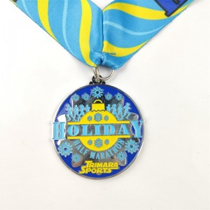 Χρυσό ασήμι και χάλκινα μετάλλια έθιμο μετάλλια δώρο για τα Χριστούγεννα