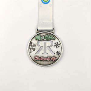 Χρυσό ασήμι και χάλκινα μετάλλια έθιμο μετάλλια δώρο για τα Χριστούγεννα