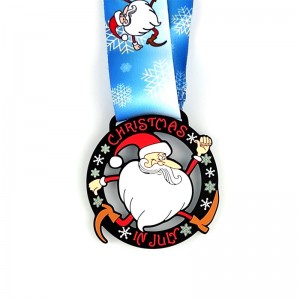 Bespoke Medal Santa Running Medals Custom Medals Δώρο για χριστουγεννιάτικα μεταλλικά μετάλλια