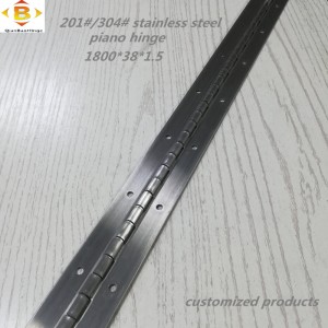 Προσαρμοσμένη μακρά άρθρωση 201#304#πάχος1.5mm ανοξείδωτο χάλυβα μεντεσέδες συνεχούς γραμμής