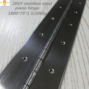Τυπικό μέγεθος Long Hinge 201#72 \'\'*2.5 72*3Thick Ανοξείδωτος Χάλυβα μεντεσέ πιάτα συνεχής σειρά