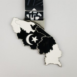 Προσαρμοσμένα εξατομικευμένα βραβεία μεγάλης τιμής Metal 3D Gold Plated Sports Race Medal