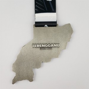 Προσαρμοσμένα εξατομικευμένα βραβεία μεγάλης τιμής Metal 3D Gold Plated Sports Race Medal