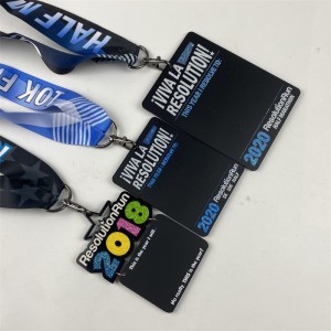 Τα αθλητικά μετάλλια και οι κορδέλες απονέμουν ξύλινα μεταλλικά μετάλλια