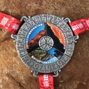 Μετάλλιο 3D UV εκτύπωση προσαρμοσμένο σχήμα λογότυπο μεταλλικό μετάλλιο για χονδρέμπο