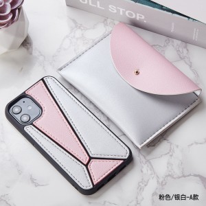 Apple iPhone 11 Πορτοκαλί μπλε χρωματική αντίθεση δερμάτινο τηλέφωνο προστατευτική θήκη, 360 βαθμοί Προστασία πτώσης caseiphone11pro