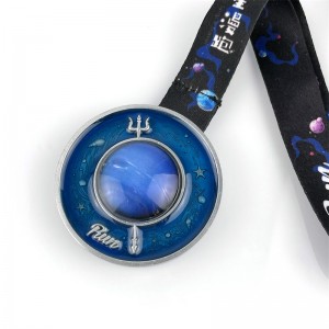 Χρώμα 3D σμάλτο στερεοσκοπικό φαινόμενο μετάλλιο μετάλλων τρέξιμο