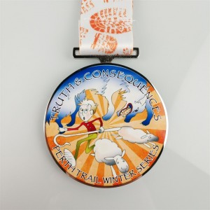 Χυτοσίδηρο χυτό μετάλλιο 3D σμάλτο μετάλλια προσαρμοσμένο τυπωμένο μετάλλιο μετάλλιο αυτοκόλλητα