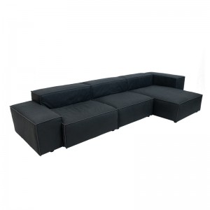 Sectional Sofa RS957 (Μαύρο)