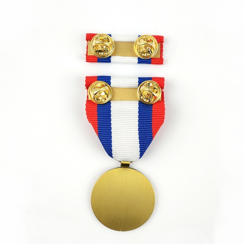Προσαρμοσμένο 3D χρυσό επιμεταλλωμένο παλιό χάλκινο μετάλλιο μετάλλιο μετάλλια με σύντομη κορδέλα