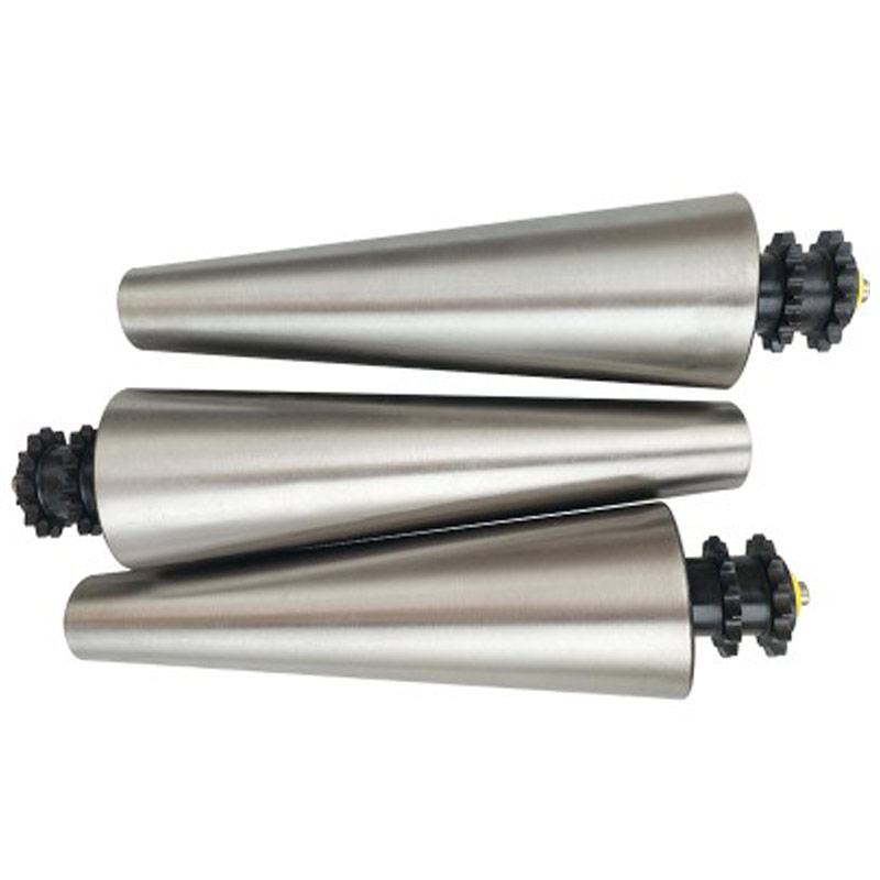 Κωνικός κυλίνδρος κυλίνδρος καμπύλος κυλίνδρος μεταφορέας κωνικός ηλεκτρικός κύλινδρος PLC Control Contical Sleeve Electric Roller