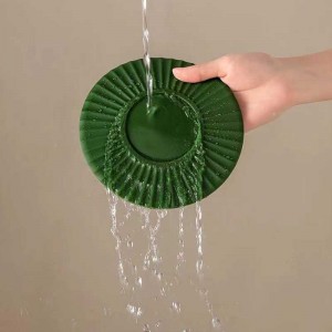 Στρογγυλό σιλικόνη μη ολισθητή κουζίνα ματ ανθεκτικό σιλικόνη καφέ καφέ τραπεζαρία bpa δωρεάν σιλικόνη καταιγίδες χαλάκια