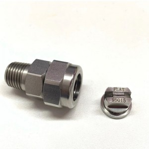 Συμβουλές ψεκασμού TP Unijet, TPU, Flat Fan Jet από ανοξείδωτο χάλυβα ακροφύσιο κεφαλής TPU, ακροφύσιο καθαρισμού μετάλλων