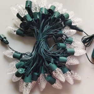 Έξυπνο C9 φράουλα Χριστουγεννιάτικο φως σε υπαίθριο αδιάβροχο LED μαγικό χρώμα χριστουγεννιάτικο ελαφρύ συμβολοσειρά