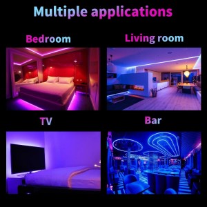 12V Έξυπνος έλεγχος Εσωτερική διακόσμηση αδιάβροχο SMD 5050 LED RGB Φώτα ταινίας