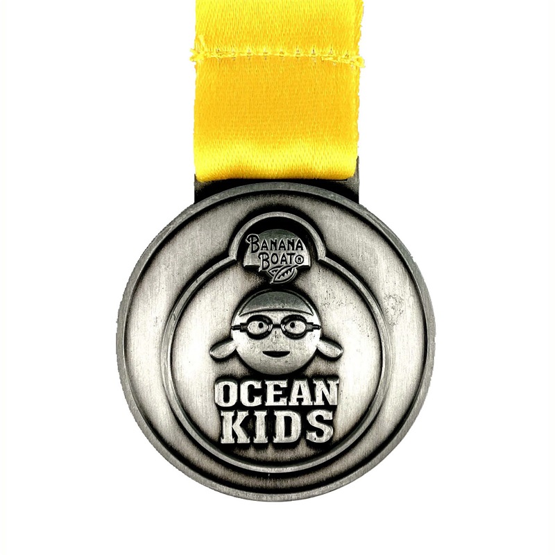 Υψηλής ποιότητας μετάλλιο κολύμβησης μετάλλων συνήθειας για τα παιδιά