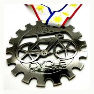 Gag New Custom Metal 3D Cycle Series Medals Bike Medals