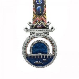 Εξαιρετική ποιότητα προσαρμοσμένο μεταλλικό μετάλλιο για το μαραθώνιο αθλητικό συμβάν μαλακό σμάλτο μενταγιόν