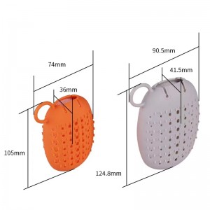 OFT SOAP BAG COUNE Friendly Massage Μασάζ διπλής όψης σιλικόνη λουτρό αποθήκευσης αποθήκευσης