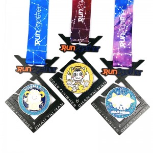 Προσαρμοσμένο μαραθώνιο μισό μαραθώνιο αθλητικό μετάλλιο χονδρικής στρογγυλής σχήματος μετάλλια