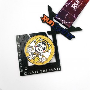 GAG χονδρική προσαρμοσμένη λογότυπο σχεδιασμό μεταλλικό κράμα που τρέχει μαραθώνιο αθλητικό μετάλλιο τιμής