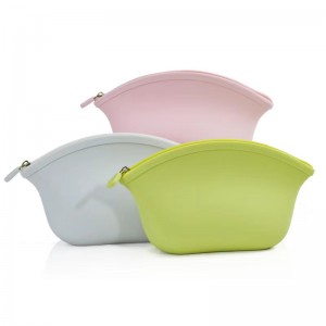 Ψώνια ταξιδιωτικό πάρτι φερμουάρ φορητή καραμέλα χρώμα κυρίες σιλικόνη καλλυντική τσάντα τσάντα