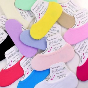 Καλοκαίρι λεπτό πολύχρωμο κορίτσι αόρατο loafers κάλτσες χονδρικής κυρίες κάλτσες πλέγματος για γυναίκες