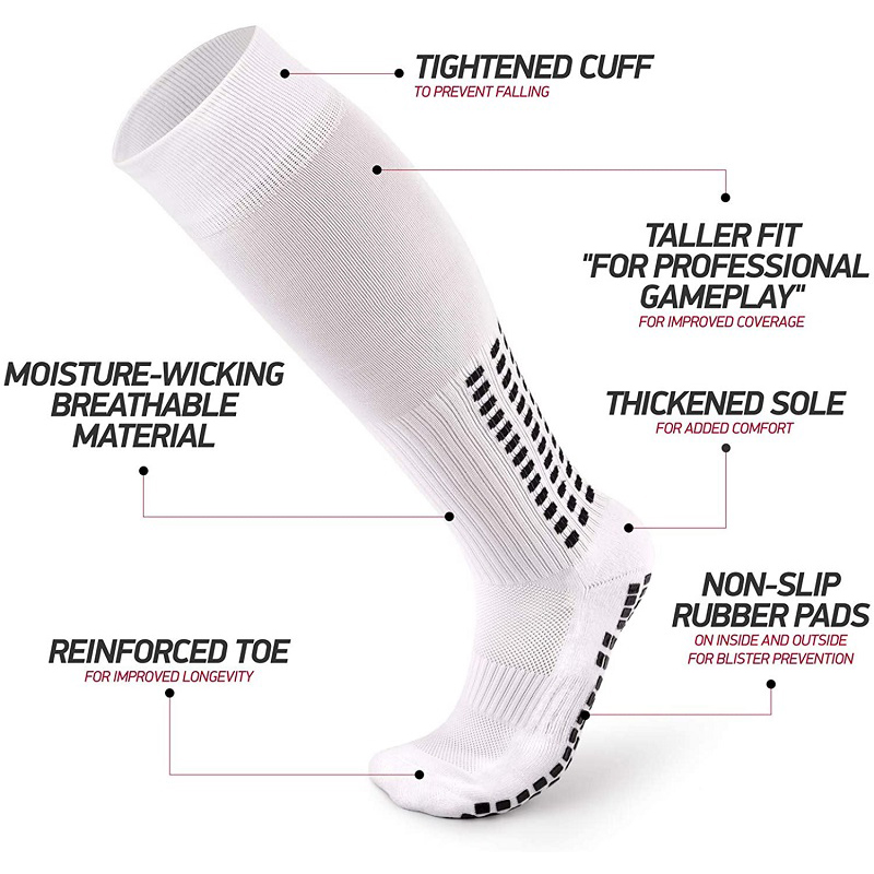 Βαμβάκι κάλτσες πληρώματος ποδοσφαιρικών κάλτσες έθιμο λογότυπο ποδοσφαίρου