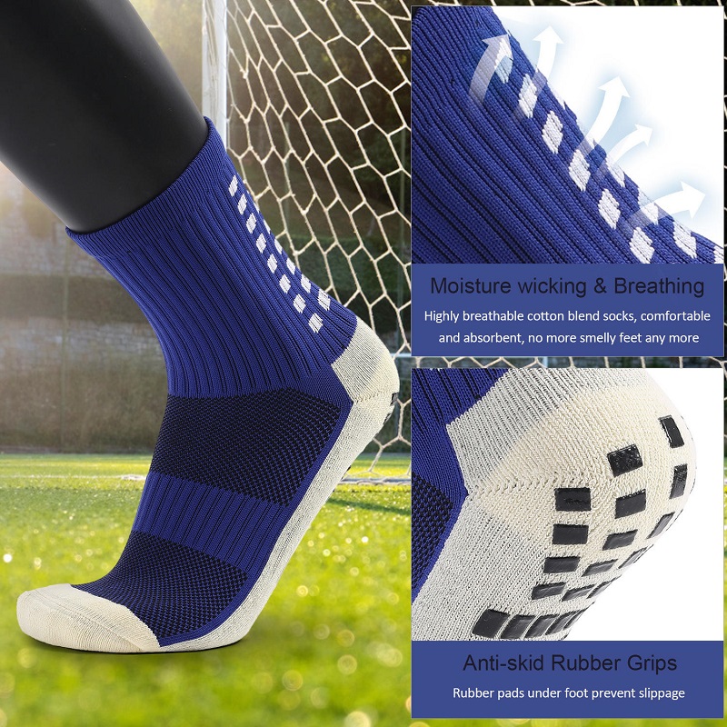 Αθλητικό ποδόσφαιρο ποδοσφαίρου Anti Slip Non Skid Sports Grip Socks