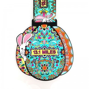 Προσαρμοσμένα μετάλλια για αγώνες μεταλλικό μετάλλιο έθιμο Santa Running Medals