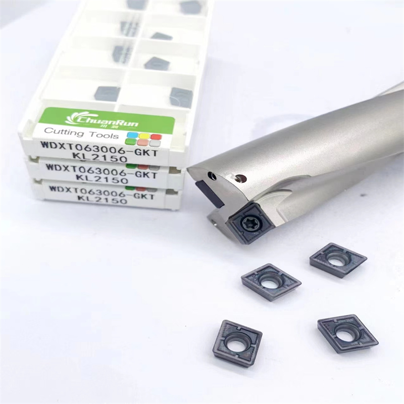Chuanrun cnc carbide εργαλεία γεώτρηση ένθετο wdxt υψηλής ταχύτητας/light carbide γεώτρηση ένθετα