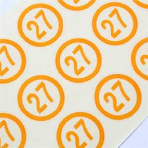 Αυτοκόλλητο υψηλής ποιότητας με αριθμό, προσαρμόσιμο αυτοκόλλητο σχεδιασμού, φορητό και εύκαμπτο αυτοκόλλητο