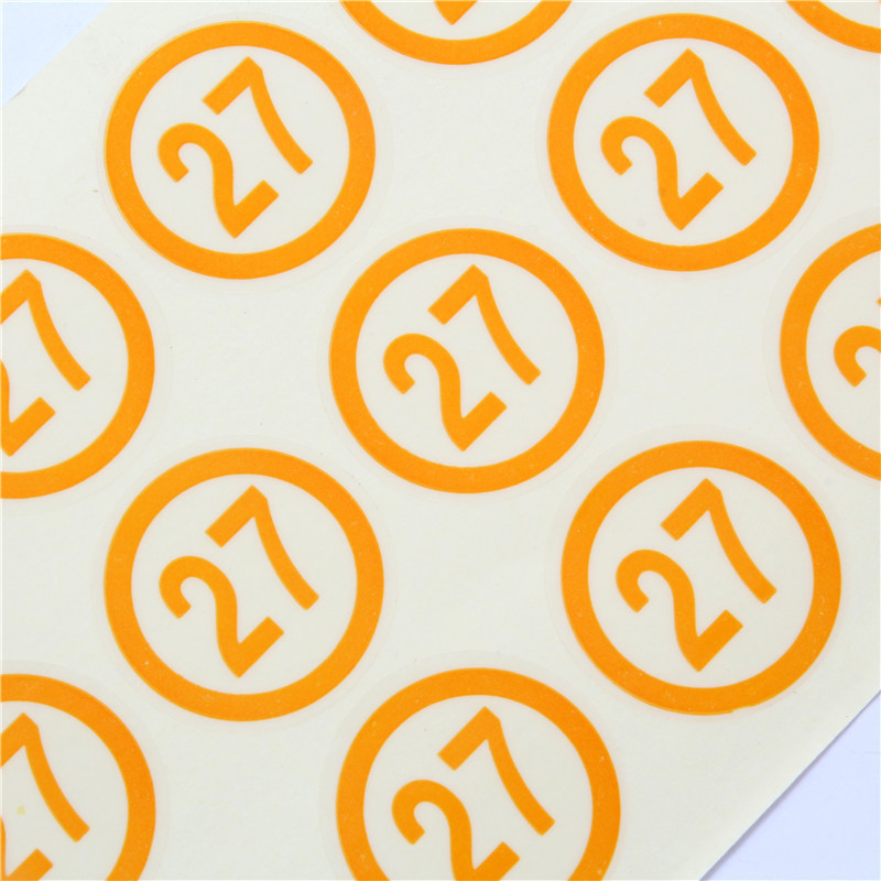 Αυτοκόλλητο υψηλής ποιότητας με αριθμό, προσαρμόσιμο αυτοκόλλητο σχεδιασμού, φορητό και εύκαμπτο αυτοκόλλητο